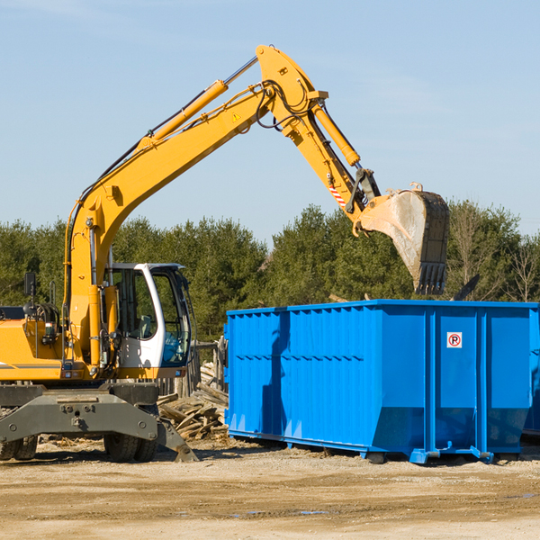 can i choose the location where the residential dumpster will be placed in Colony Park PA